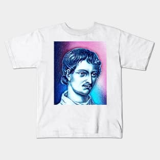 Giordano Bruno Snowy Portrait | Giordano Bruno Artwork 13 Kids T-Shirt